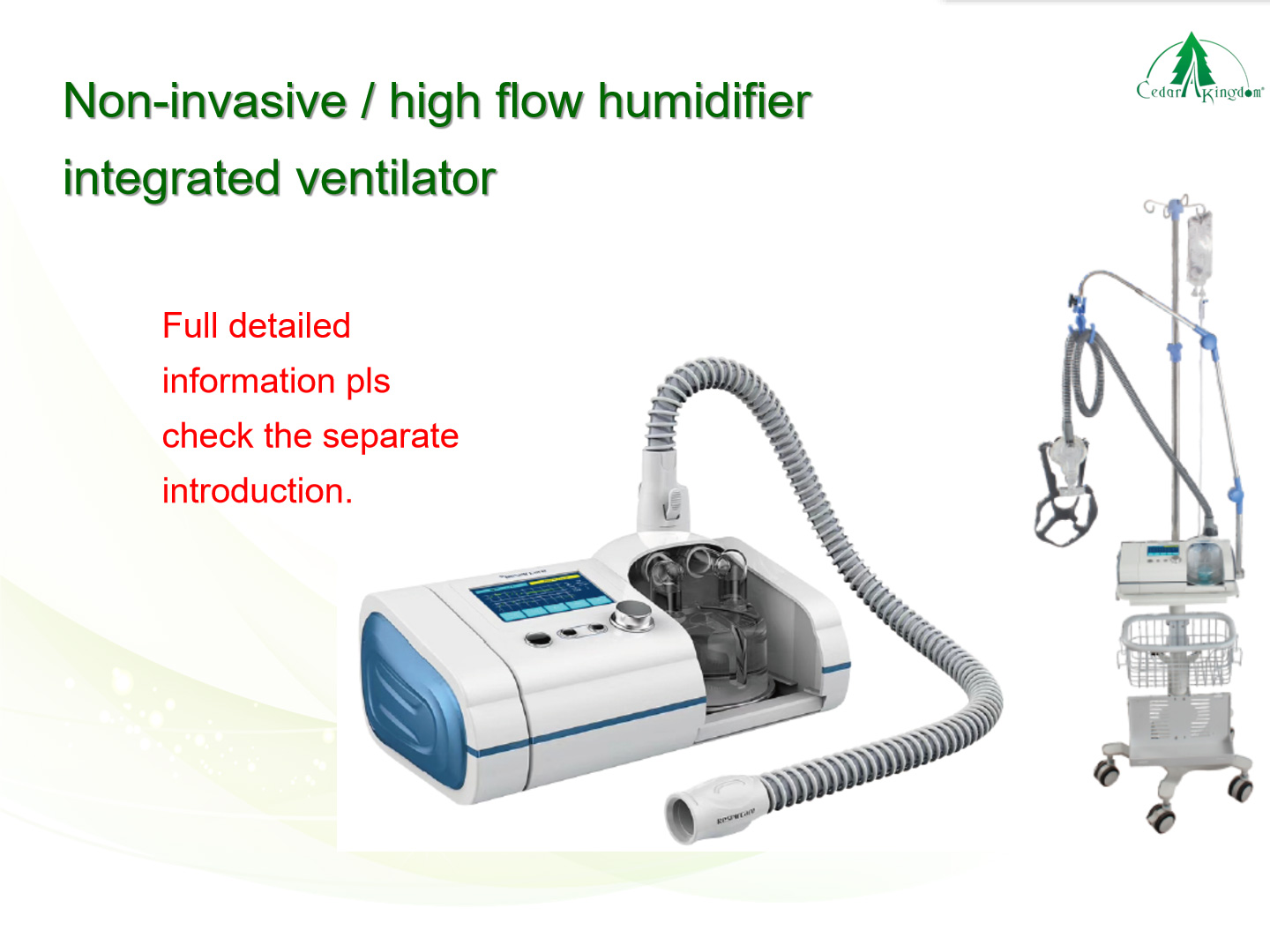 Non-invasive-high-flow-humidifier-integrated-ventilator